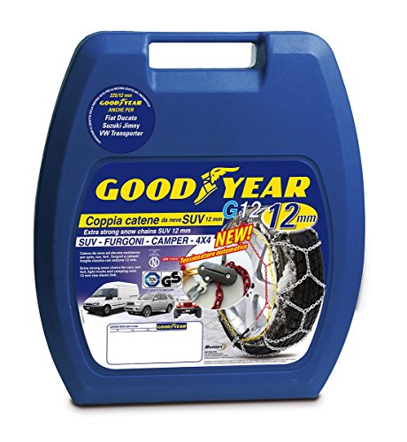 Cadeias de neve GOODYEAR 77931 (12 mm - 227 cm) GOOD YEAR - Acessórios para pneus de veículos automotores - acoplamentos, 12 mm, tuv-gs, abs