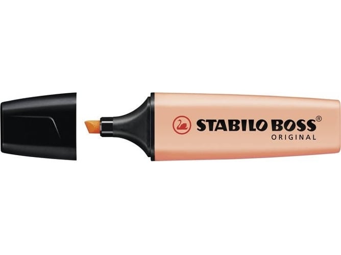 Marcador Fluorescente STABILO Boss Original Cor de Pêssego Stabilo - Marcadores e marcadores de texto - ponta grossa, 5 mm, cor fluorescente, tinta à base de água
