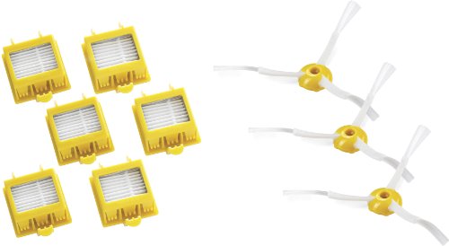 Filtro e Escova de Bateria para Aspirador Robô IROBOT Roomba Serie 700 (Compatibilidade: IROBOT Roomba Serie 700) iRobot - Aspiradores de pó e a vapor - hepa, compatível 700, 800, 900, 3 filtros, 3 escovas
