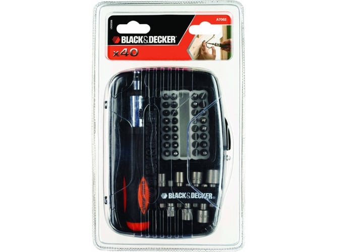 Chave de Fenda BLACK & DECKER A7062 (12 Pontas) BLACK + DECKER - Chaves de fenda - chave, fenda, BLACK & DECKER, a7062, 12 pontas