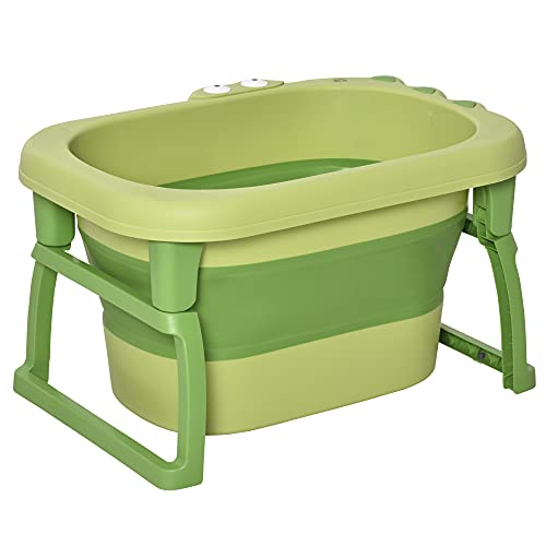 Banheira HOMCOM | 75.3 x 55.4 x 43cm - verde HOMCOM - Banheiras para bebês e assentos de banho - banheira, homcom, 75.3x55.4x43cm, verde