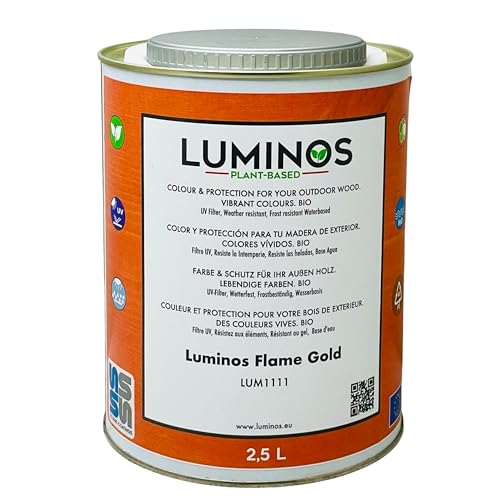 Protetor de Madeira LUMINOS Flame Gold (2,5 l) Solrac Coatings - Vernizes e acabamentos - protetor, madeira, luminos, flame gold