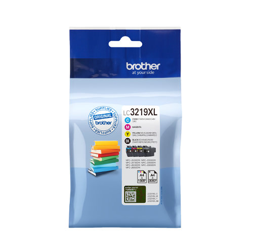 Tinteiro BROTHER LC-3219XLVAL Preto, Ciano, Amarelo Brother - Cartuchos de toner e jato de tinta - preto, ciano, amarelo, DCP-J5330DW, MFC-J5930DW