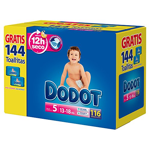 Fraldas DODOT (12 x 14 cm - 112 Unidades) Procter & Gamble - Roupa interior - 12x14 cm, 112 unidades