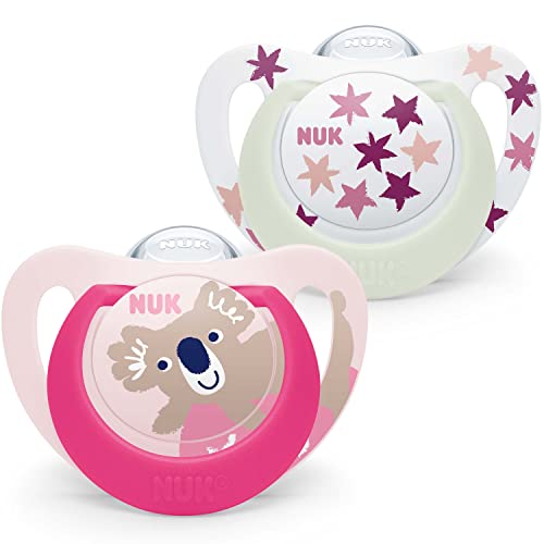 Chupeta NUK Silicone Starlight Day&Night Koala Newell Brands - Cuidados com a higiene oral - silicone, starlight, koala