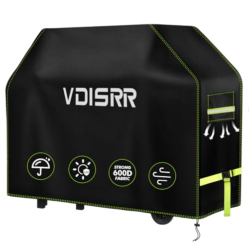 Capa de Churrasco VDISRR Impermeável (Tamanho Único) VDISRR - Capas para churrasqueira externa - impermeável, poliéster, preto, 120 cm