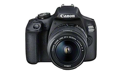 Kit Máquina Fotográfica Reflex CANON EOS 2000D + EF-S 18-55mm f/3.5-5.6 IS II Canon - Câmeras digitais - 18 megapixels, sensor digital, EF-S 18-55mm, DIGIC 4