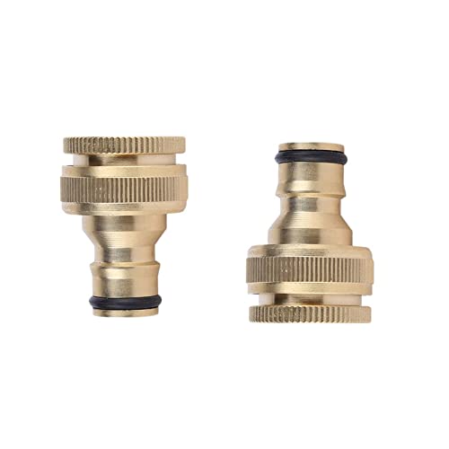 Conector para Mangueira de Latão para Tubos, Aparafusamento Rápido, Adaptador de Chave para Mangueira ZTMAKYLH - Acessórios e válvulas para mangueira de jardim - conector, mangueira latão, tubos, aparafusamento rápido, adaptador chave