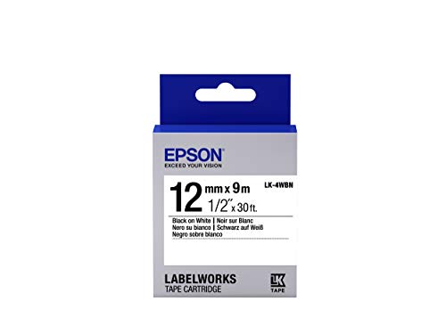 Cinta de etiquetas EPSON LK-4WBN - C53S654004 Epson - Fitas de etiquetas e recargas - cinta, etiquetas, epson, preto, impressão