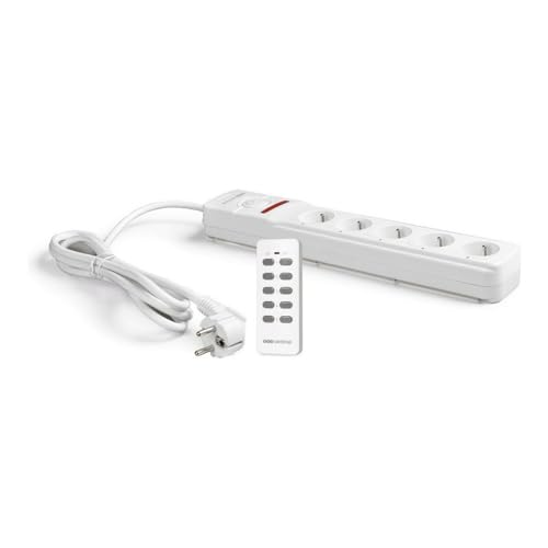 Extensão Elétrica SCS SENTINEL HCN0063 (5 Tomadas) SCS SENTINEL - Filtros de linha e supressores de surtos - controlo remoto, 30 metros, economia de energia, 5 tomadas, 433,92 MHz