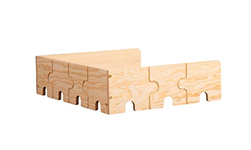 Smartwood Puzzle Br 90 Cm Madeira Natural Eco SMARTWOOD - Jogos - 90 cm, madeira natural, eco, barreira de segurança