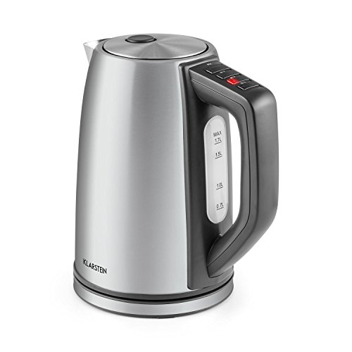 Klarstein Teahouse Chaleira Elétrica 1.7 L 3000 W Prateado KLARSTEIN - Eletrodomésticos de cozinha - chaleira eléctrica, 1.7 L, 3000 W, prateado