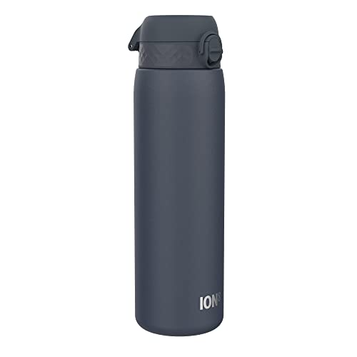 Garrafa Térmica ION8 1L (Aço Inoxidável - Preto) ion8 - Porta-alimentos e bebidas - 1L, aço inoxidável, preto, resistente ao choque