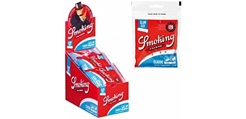 Pack de 30 Cartuchos Filtros de Tabaco SMOKING BOX 15 Mm Slim Smoking - Acessórios de fumar - pack, cartuchos, filtros, tabaco, smoking box, slim