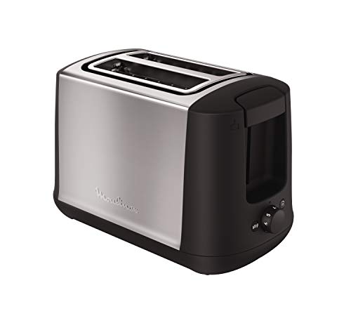 Torradeira Moulinex Subito LT340811 | Aço inoxidável (Pequeno Almoço) Moulinex - Torradeiras - aço inoxidável, 2 ranhuras, descongelamento, recalentamento