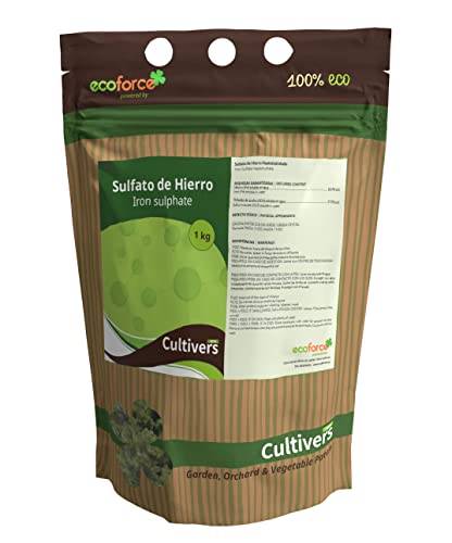 Sulfato de Ferro Heptahidratado 1Kg Cultivers Ecoforce - Adubos - sulfato de ferro, heptahidratado, 1kg, cultivares, nutrientes, ph
