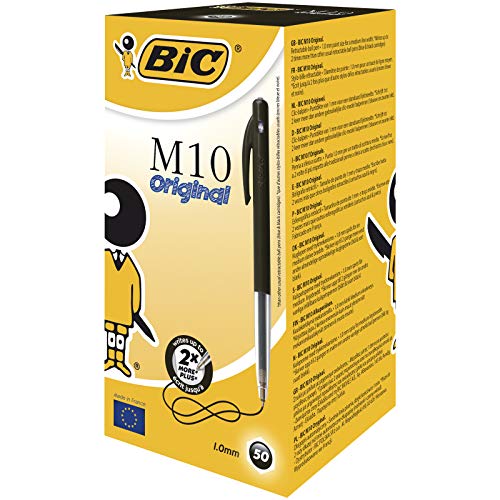 Esferográfica Rollerball BIC M10 Preto (1 peça) BIC - Canetas - rollerball, preto, bic