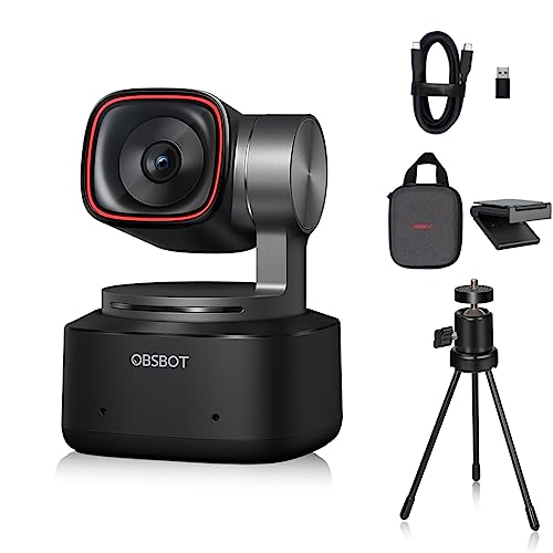 Webcam Logitech OBSBOT Tiny 2 PTZ 4K (Microfone Incorporado) OBSBOT - Webcams - PTZ, 4k, microfone incorporado, estabilização de imagem