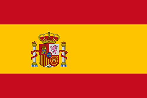 Bandeiira Espanha 90X150 Cm Sate Duplo 2 Unidades Dhabmin - Sinalização - 90x150 cm, sate duplo, 2 unidades, resistente ao exterior