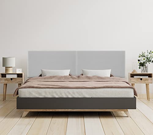 Cabeceira para Cama DHOME Linen | 220 cm - Cinzento Escuro DHOME - Cabeceiras e peseiras - cabeceira, cinzento escuro, 220 cm