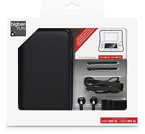 Capa Nintendo 2DS/3DS Bigben Interactive N2DSXLPACK3 Preto, Azul Bigben Interactive - Software de computador - poliéster, nintendo, resistente ao pó, resistente a riscos
