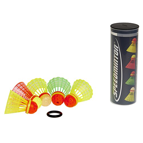 Conjunto de 5 Discos SPEEDMINTON (Castanho) Speedminton - Penas de pena - conjunto, 5 discos, castanho