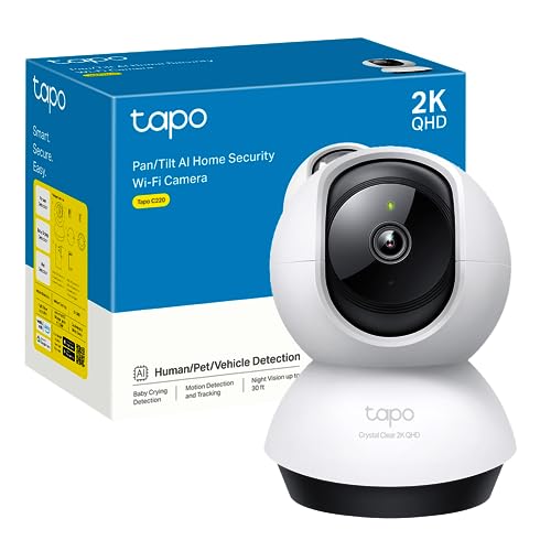 Câmara de Vigilância TP-LINK TAPO C220 TP-Link - Câmeras de vigilância - câmara de vigilância, tp-link tapo c220, detecção automática, reconhecimento de movimentos, visão 360°