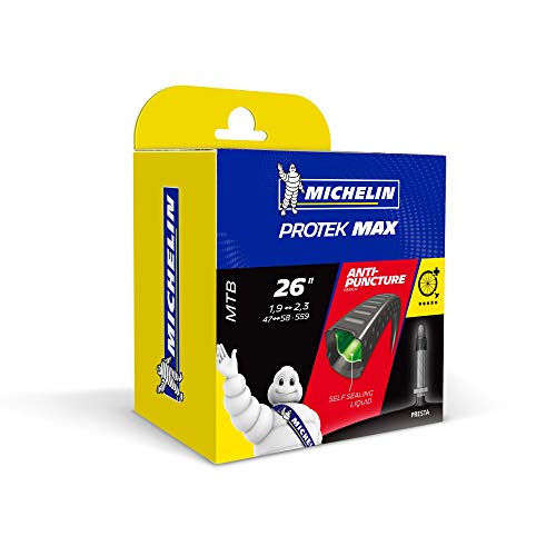 Tubo PROTEK MAX 48 mm Preto (26´´ - Michelin) MICHELIN - Câmaras de ar de bicicleta - 4,8 mm, preto, elastómeros, michelin