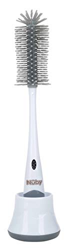 Escova Limpa Biberões NUBY (Branco - Silicone) NEW VALMAR BVBA - Cuidados com a higiene oral - silicone, limpa biberões