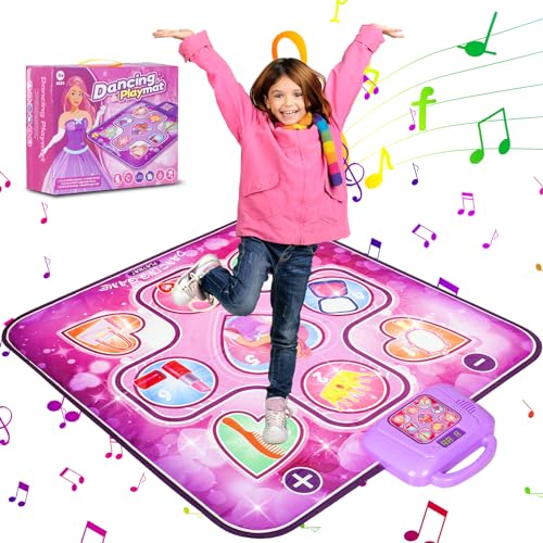 Tapete de Dança HIGSPE com Luzes Led e Música Incorporada HIGSPE - Brinquedos - luzes LED, música incorporada, 3 modos iluminação, 2 opções canção