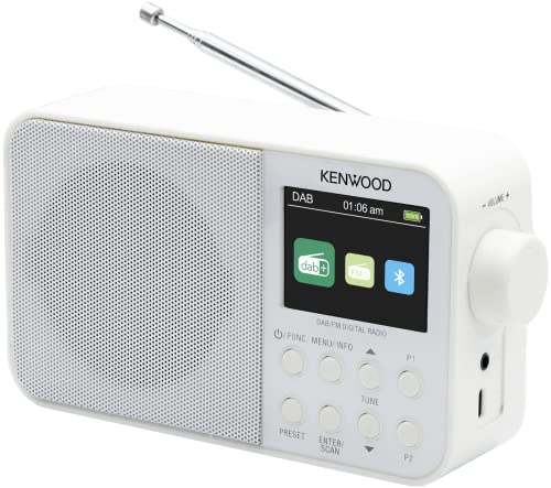 Rádio Portátil KENWOOD Cr-M30Dab-W Branco Kenwood - Radios - rádio portátil, kenwood cr-m30dab-w, branco, sintonização digital, dab+, fm-rds