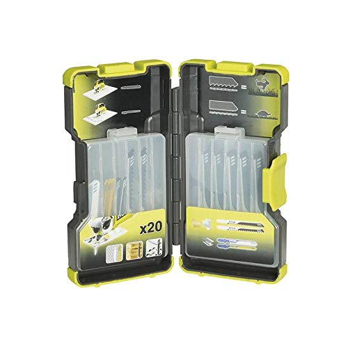 Conjunto de Lâminas para Serra Tico-tico RYOBI RAK20JB Ryobi - Lâminas de serra - conjunto, lâminas, serra tico-tico, ryobi rak20jb, 75mm, 100mm