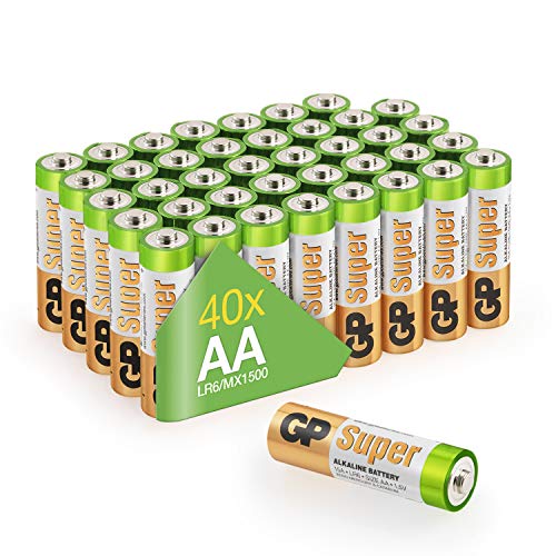 Pilha Alcalina Gp-Batteries 03015Ab40 1.5V 40Un GP - Baterias de uso geral - 1.5v, aa, 40 unidades, alcalino