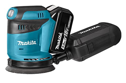 Lixadora MAKITA DBO180RTJ (3000 rpm - 18 V) Makita - Lixadeiras - 3000 rpm, 18 V, orbital, versátil