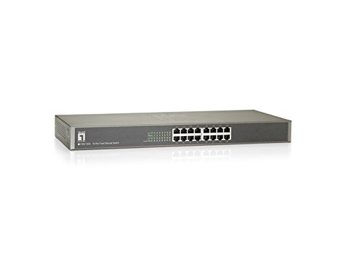 Switch LEVELONE FSW-1650 L2 Managed Fast Ethernet (10/100) Black LevelOne - Concentradores e comutadores - 16 portas, gerido, 200 Mbit/s, 10/100