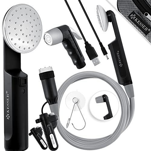 Chuveiro de Campismo KESSER 2X Baterias 2200Mah Usb KESSER - Baterias - recarregável, 2200mAh, usb, portátil