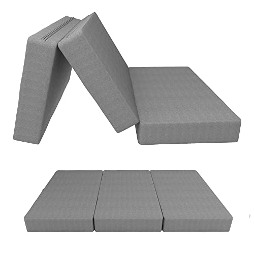 Colchão PLEGABLE POKAR (Cinzento - Espuma - 120x195cm) POKAR - Colchões - plegável, espuma, 120x195cm
