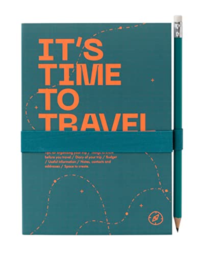 Caderno de Viagem Permanente Kokonote Kokonote - Calendários, organizadores e planejadores - capa resistente, compartimento interior, etiquetas selos, tampa elástica