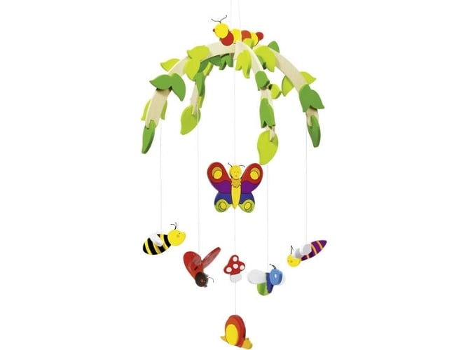 Jogo Didático GOKI Mobile Baby (Idade minima recomendada: 12 meses) Goki - Brinquedos - jogo didático, goki mobile baby, crianças, 12 meses, superfície resistente, peças coloridas