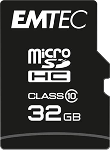 Cartão de Memória MicroSDHC EMTEC MS32GHC10CG Emtec - Cartões de memória flash - 32 GB, MicroSDHC, Classe 10, 20 MB/s