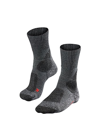 Meias para Homem FALKE Tk1 Cinza para Montanha (EU 44-45) Falke - Meias Comuns - extra forte, almofadado, lã merino, isolamento térmico, proteção bolhas