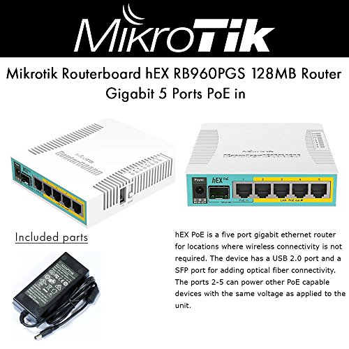 Router MIKROTIK RouterBOARD hEX PoE (N/A) MikroTik - Pontes e roteadores - router, mikrotik, poe, ethernet lan, velocidade máxima