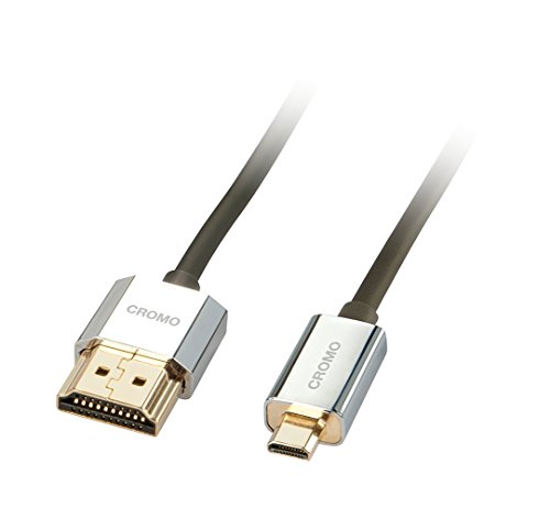 Cabo de Vídeo LINDY (HDMI - Micro HDMI D - 1 m - Preto) Lindy - Cabos de áudio e vídeo - hdmi, Micro HDMI D, 1m, preto