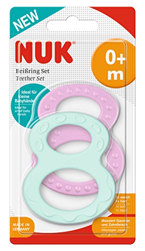 Conjunto de Chupetas NUK Silicone (0-6 meses) MAPA GMBH - Cuidados com a higiene oral - silicone, 0-6 meses, estimulação dentária