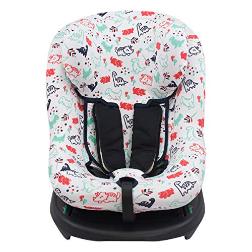 Capa de Carro JYOKO Kids Dino Party (Algodão) JYOKO - Acessórios para cadeirinhas de bebê - algodão, arnes, multicolor, resistente