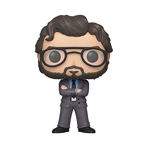 Figura FUNKO Pop! La Casa de Papel - El Profesor Funko - Bonecos de ação e brinquedo - vinil, 9 cm, caixa transparente
