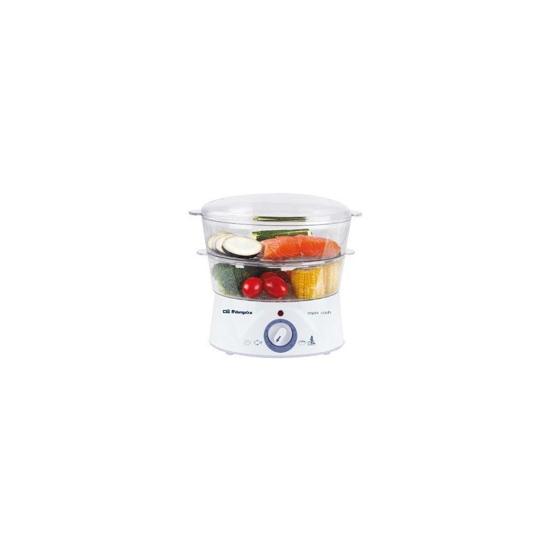 Máquina de Cozinha a Vapor ORBEGOZO CO 4000 (400 W) Orbegozo - Cozedores de alimentos a vapor - 400 W, 2 recipientes, 5l, parada automática, visor