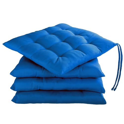 Conjunto de Almofadas GRÄFENSTAYN Azul (40 x 40 cm) Torrex GmbH - Almofadas para cadeiras e sofás - 40 x 40 cm, 4 almofadas, poliéster, algodão, oeko-tex