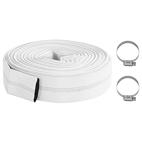 Mangueira de Água VIDAXL para Luta Contra Incêndios (2.5x1.0cm) vidaXL - Mangueiras pneumáticas - pvc, branco, incêndio
