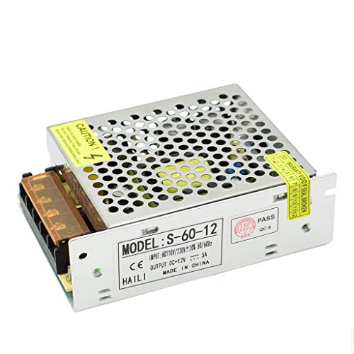 Fonte de alimentação INTEGRAL TECHNOLOGIES 12VDC/5A HAILI - Conversores de energia - 12VDC, 5A, proteção sobre carga, proteção sobre tensão, proteção contra riscos